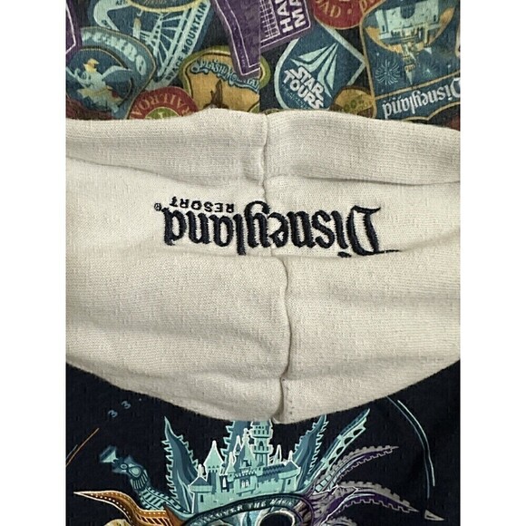 Disney Jacket Womens Size Medium Walt Disney Compass Full Zip Hooded Sweater - Picture 5 of 5